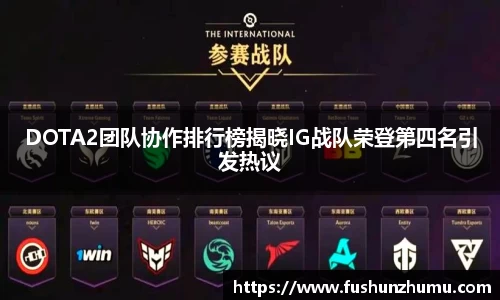 DOTA2团队协作排行榜揭晓IG战队荣登第四名引发热议